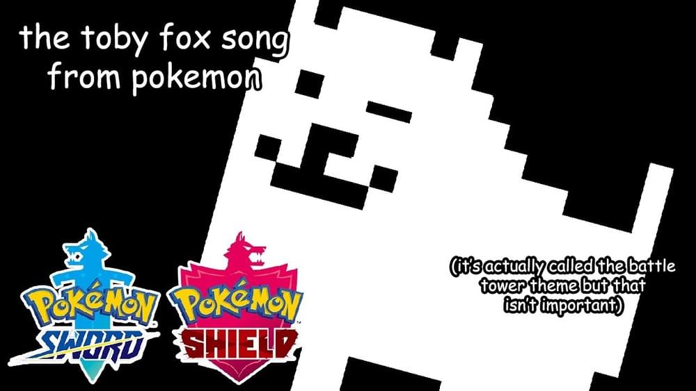 Album cover art for "Toby fox’s pokémon song (Battle Tower) WITH LYRICS" by Juno Songs