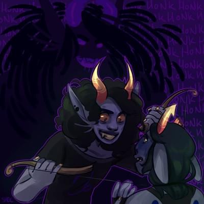 Album cover art for "Blackest Heart (With Honks)" by Toby Fox