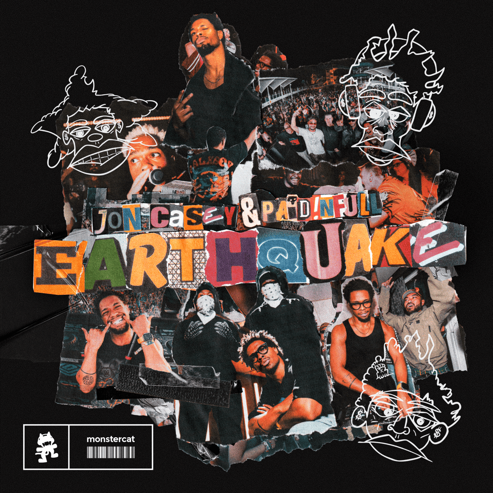 Album cover art for "EARTHQUAKE" by Jon Casey