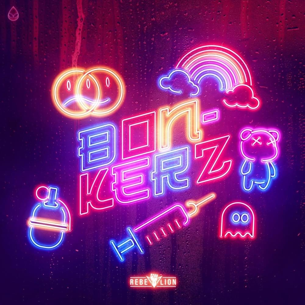 Album cover art for "Bonkerz" by Rebelion