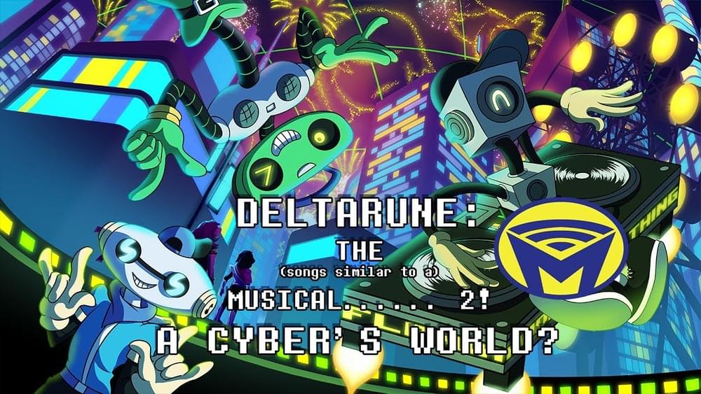 Album cover art for "A Cyber’s World" by Man on the Internet & Wintermelon & Ian Martyn & Gake & QueenCreeps & Meg Stefek & DBGreece & Lulu Grey & Darby Cupit & Kylie Ann & Classicult & Juno Songs & Alex Beckham & Roxrezi & EmmyKat