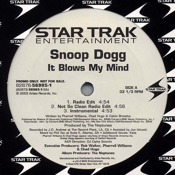 Album cover art for "It Blows My Mind" by Snoop Dogg & Pharrell Williams