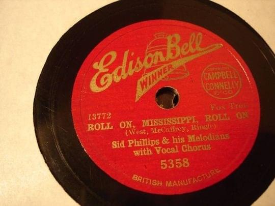 Album cover art for "Roll On, Mississippi, Roll On" by Sid Phillips & His Melodians & Al Bowlly