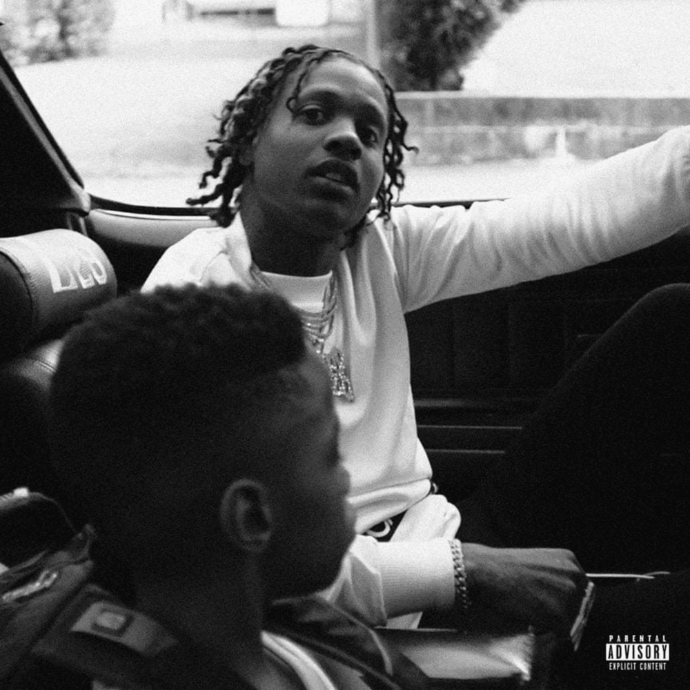 Album cover art for "Downfall" by Lil Durk & Young Dolph & Lil Baby