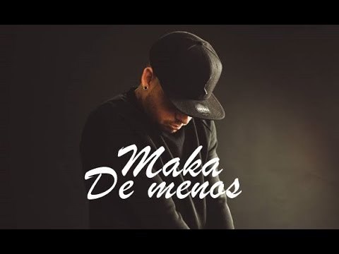 Album cover art for "De menos" by Maka