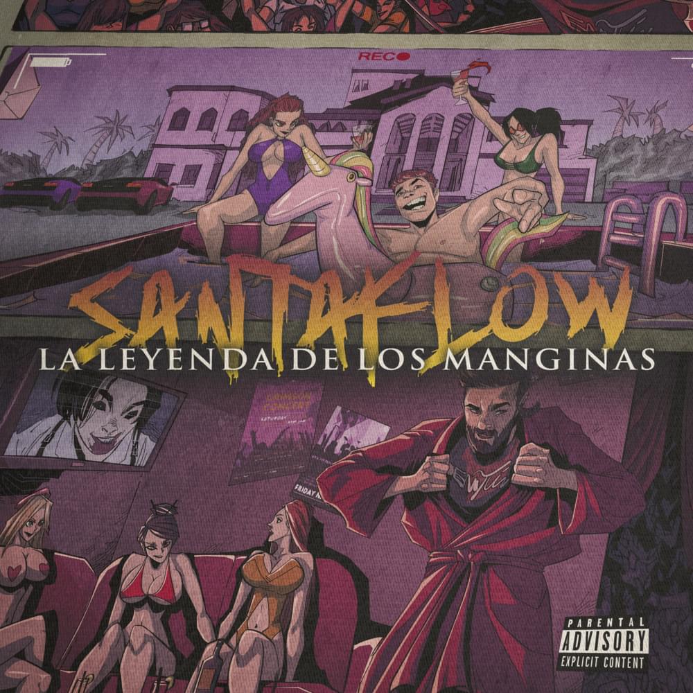 Album cover art for "La Leyenda de los Manginas" by Santaflow