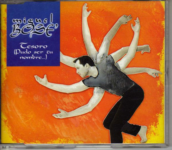 Album cover art for "Tesoro (Pudo ser tu nombre...)" by Miguel Bosé