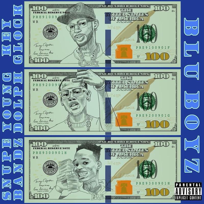 Album cover art for "Blu Boyz" by Young Dolph & Snupe Bandz