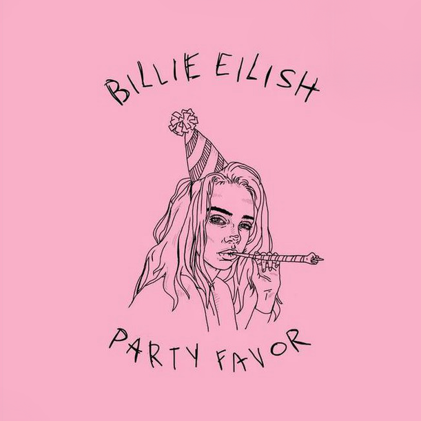 Album cover art for "party favor" by Billie Eilish