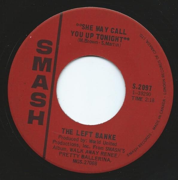 Album cover art for "She May Call You Up Tonight" by The Left Banke
