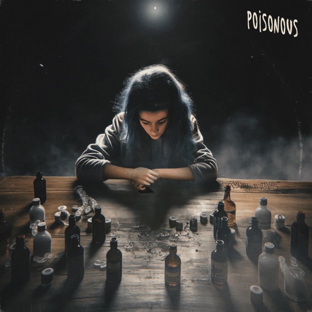 Album cover art for "POISONOUS" by AViVA