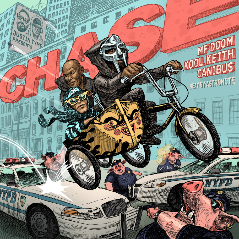 Album cover art for "Chase" by Canibus & Kool Keith & MF DOOM