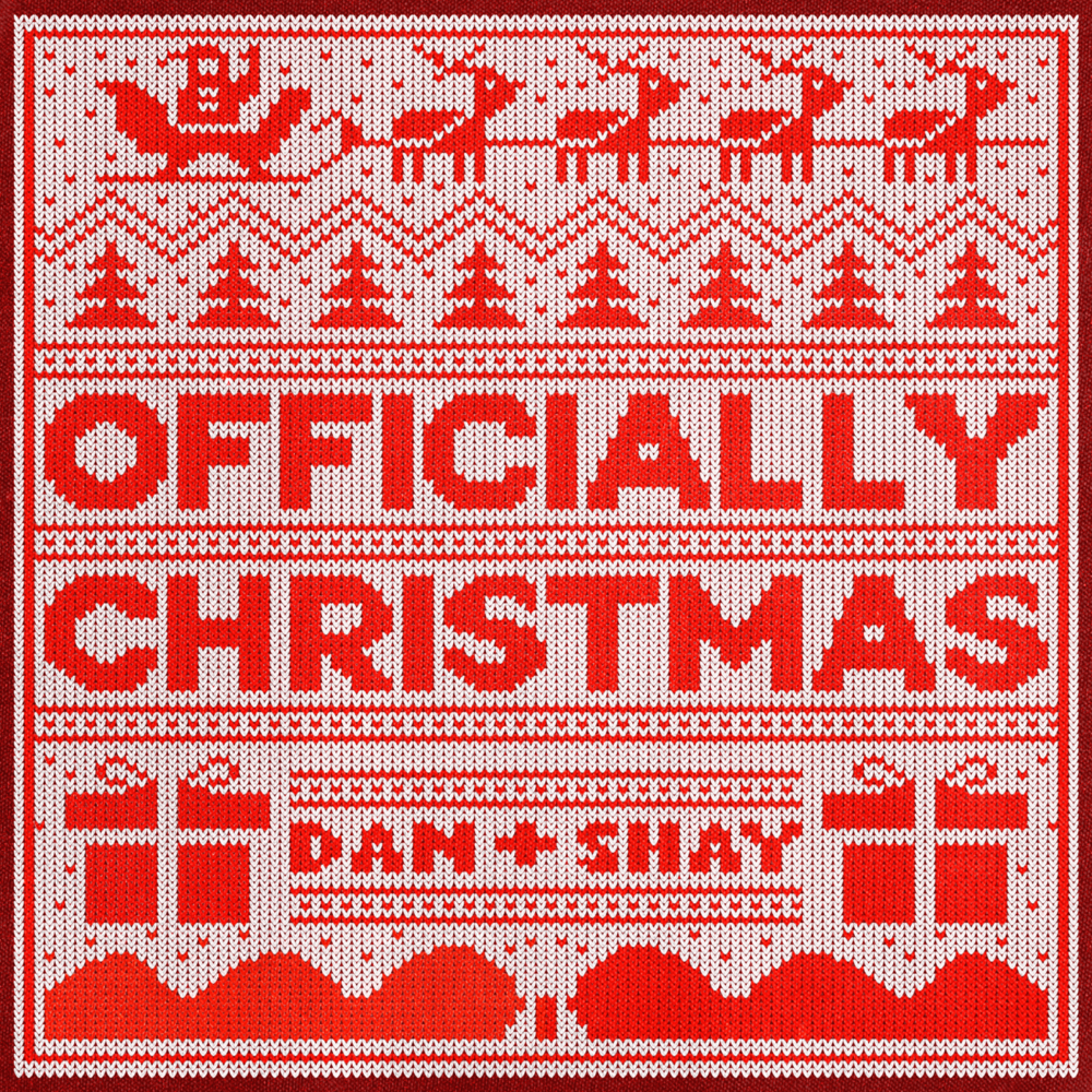Album cover art for "Officially Christmas" by Dan + Shay