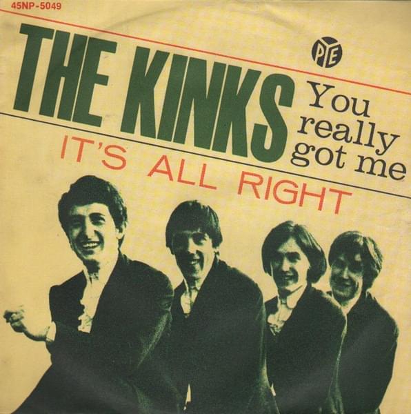 Album cover art for "You Really Got Me" by The Kinks