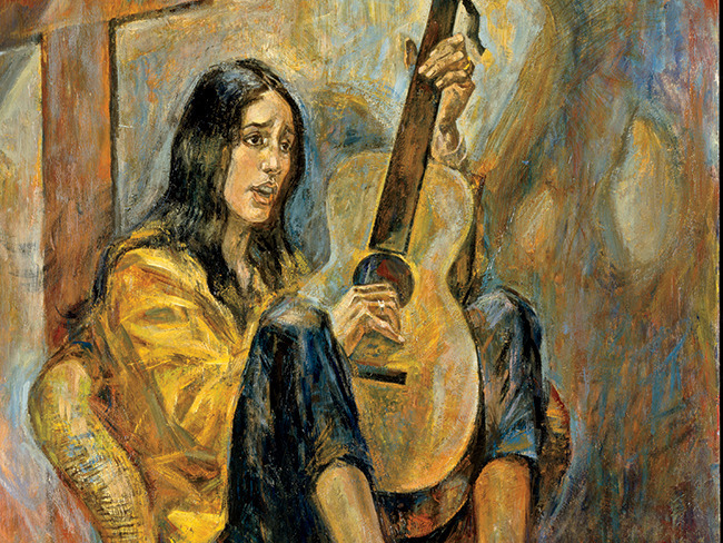 Album cover art for "Banks of the Ohio" by Joan Baez