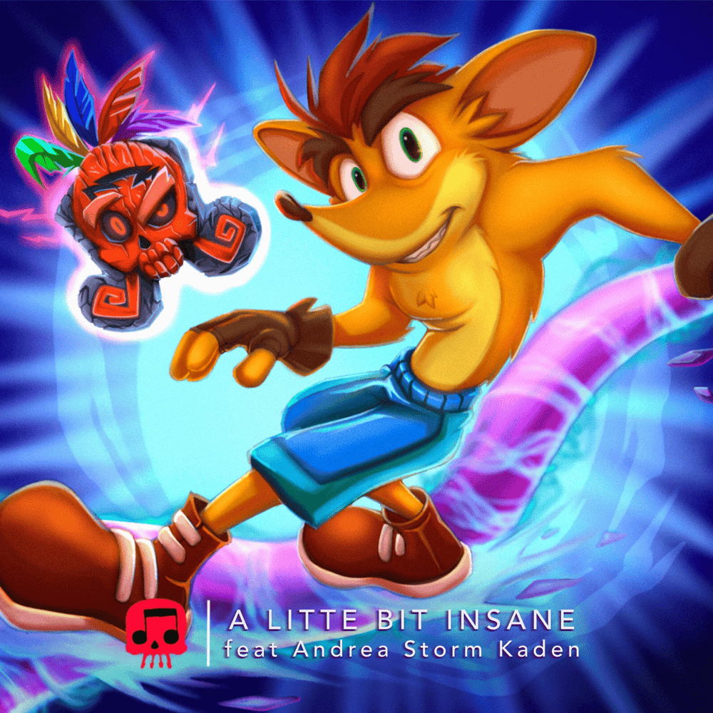 Album cover art for "A Little Bit Insane" by JT Music & Andrea Storm Kaden