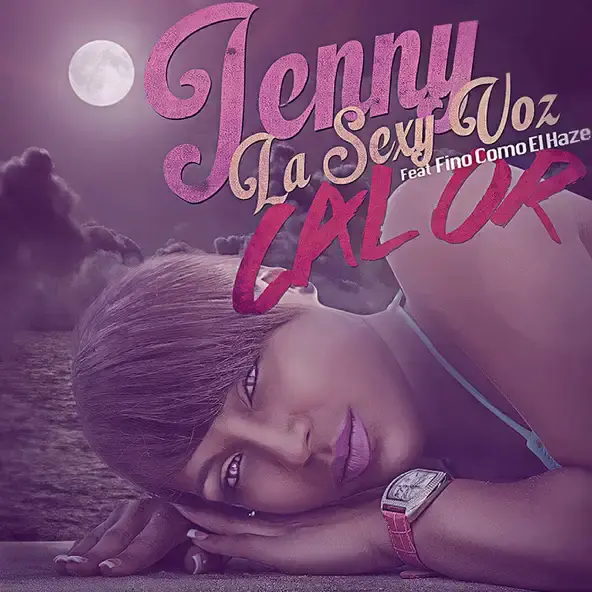 Album cover art for "Calor" by Jenny “La Sexy Voz” & Fino Como El Haze