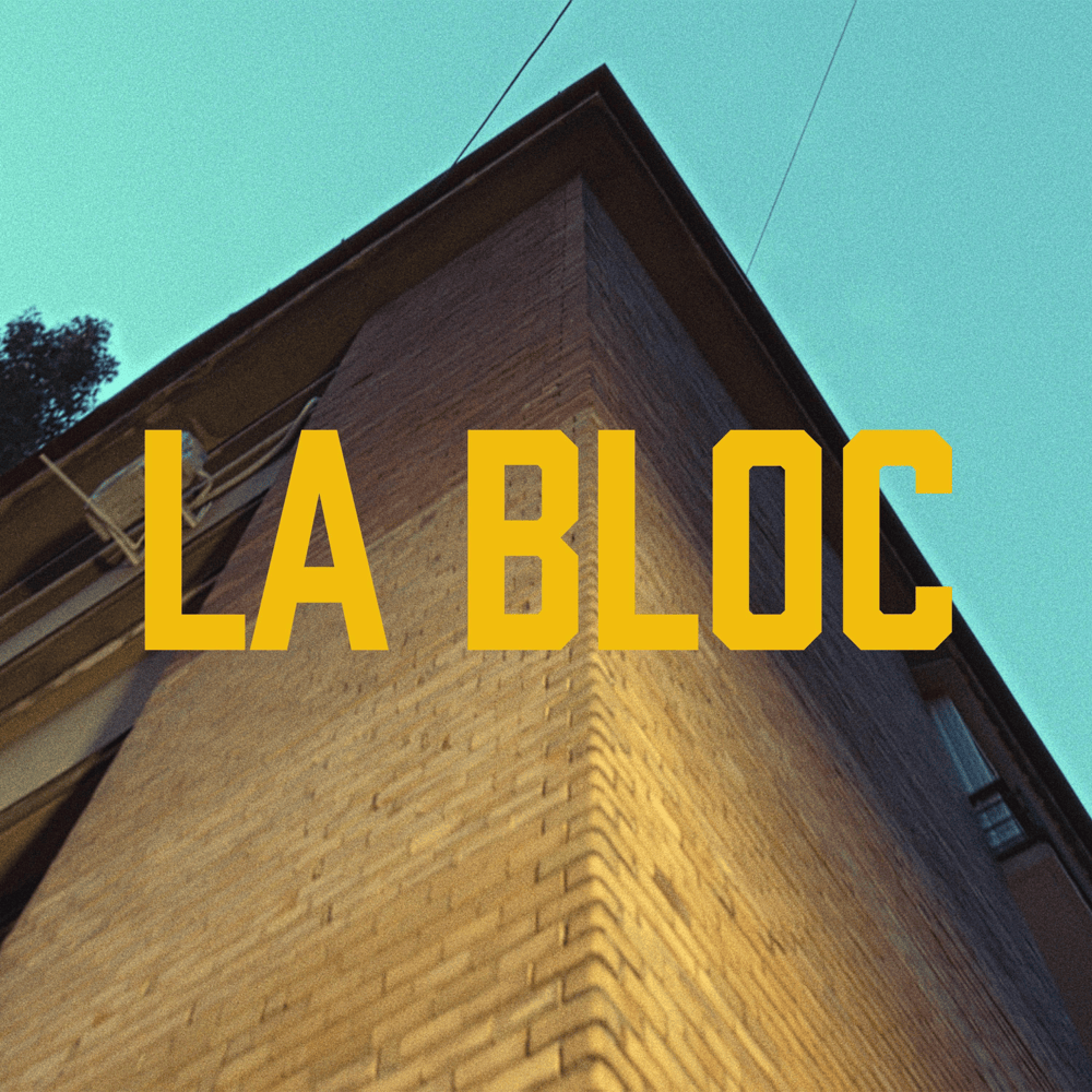 Album cover art for "La bloc" by Marko Glass & BLANCO (ROU) & RENVTØ
