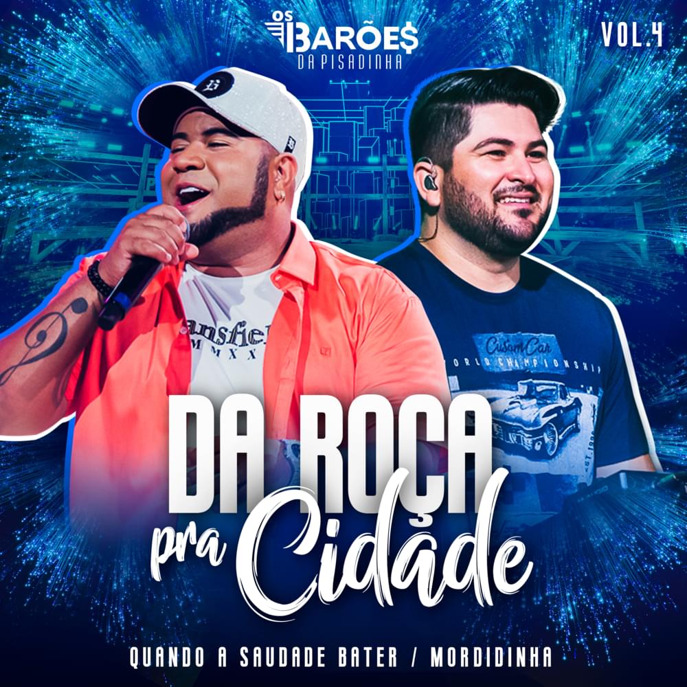 Album cover art for "Quando a Saudade Bater" by Os Barões da Pisadinha