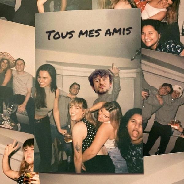 Album cover art for "Tous mes amis" by Leo Roi