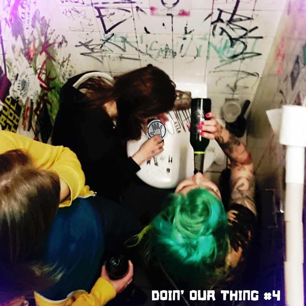 Album cover art for "Hallo Provinz" by Egotronic & The Toten Crackhuren Im Kofferraum (TCHIK)