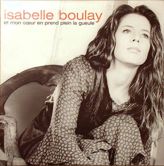 Album cover art for "Et mon cœur en prend plein la gueule" by Isabelle Boulay