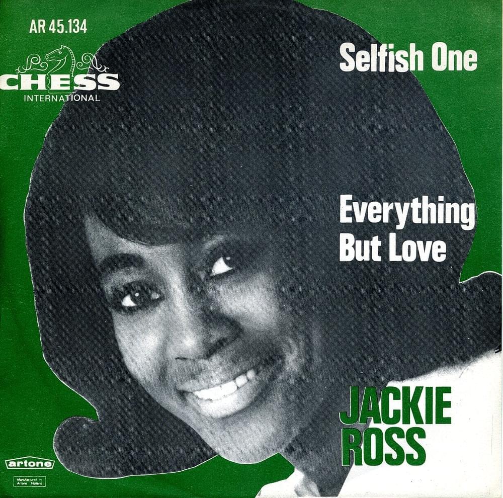 Album cover art for "Selfish One" by Jackie Ross