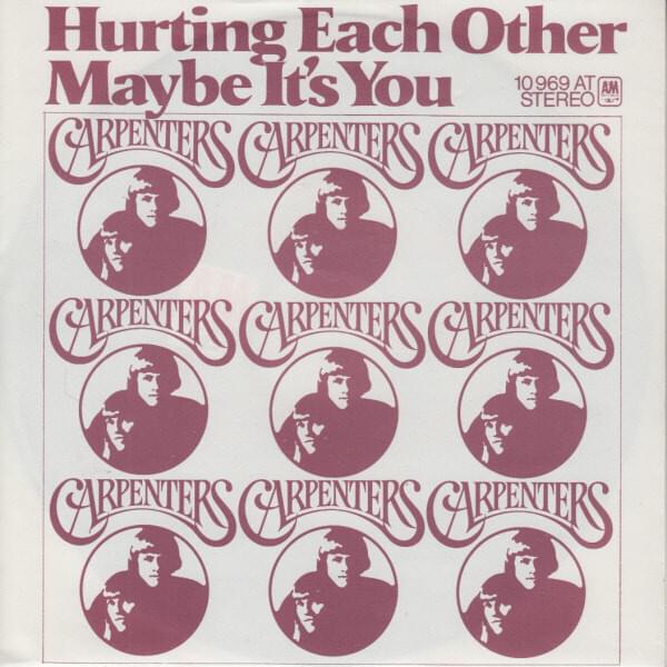 Album cover art for "Hurting Each Other" by Carpenters