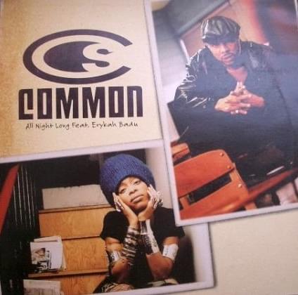Album cover art for "All Night Long" by Common & Erykah Badu