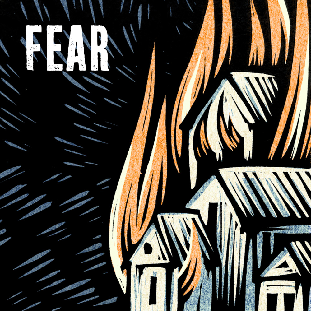 Album cover art for "The Fear Song" by Amanda Palmer & Jason Webley