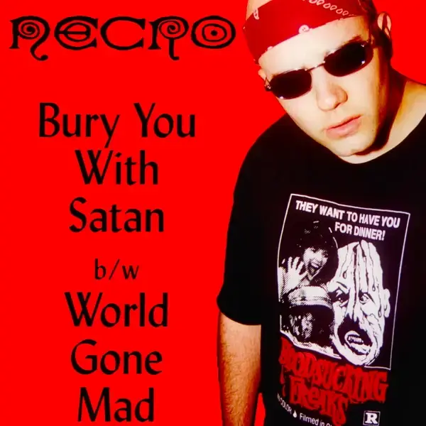 Album cover art for "Bury You with Satan" by Necro