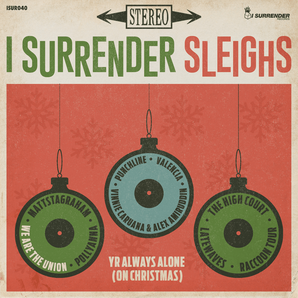 Album cover art for "Yr Always Alone (On Christmas)" by We Are The Union