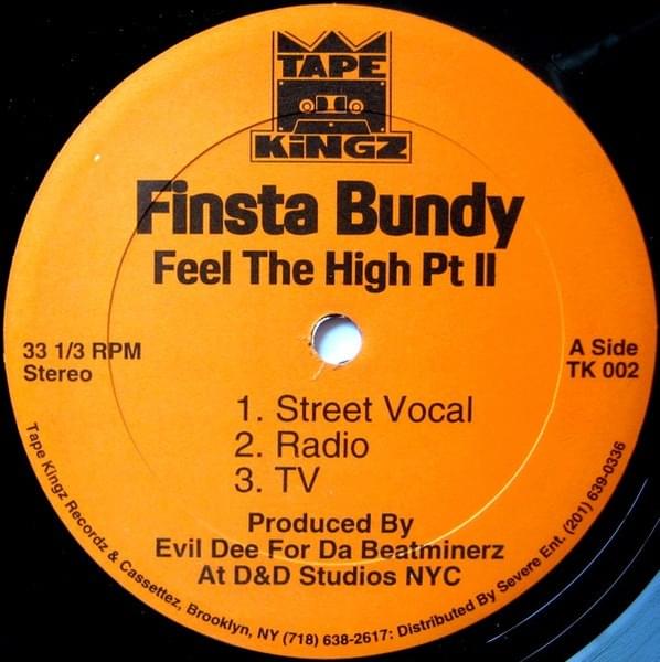 Album cover art for "Feel the High (Pt. 2)" by Finsta Bundy