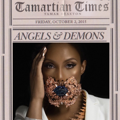 Album cover art for "Angels & Demons" by Tamar Braxton