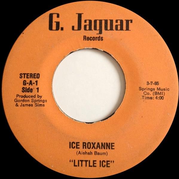 Album cover art for "Ice Roxanne" by Little Ice