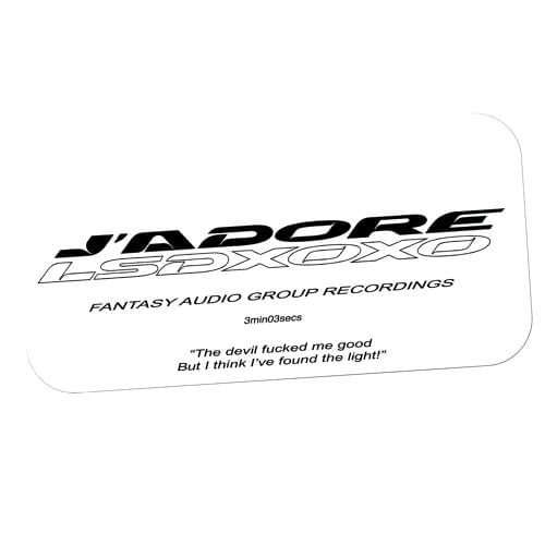 Album cover art for "J’adore" by LSDXOXO