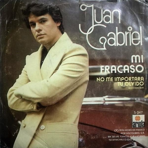 Album cover art for "Mi Fracaso" by Juan Gabriel