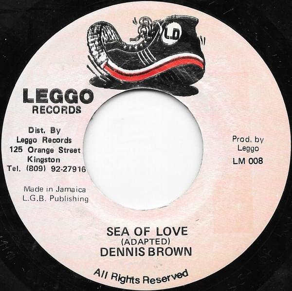 Album cover art for "Sea Of Love" by Dennis Brown