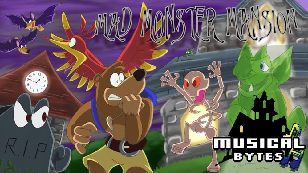 Album cover art for "Mad Monster Mansion" by Man on the Internet