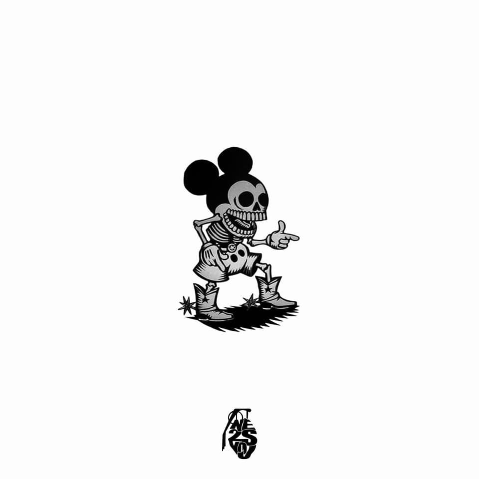 Album cover art for "Mickey" by Nessyou & Ouenza