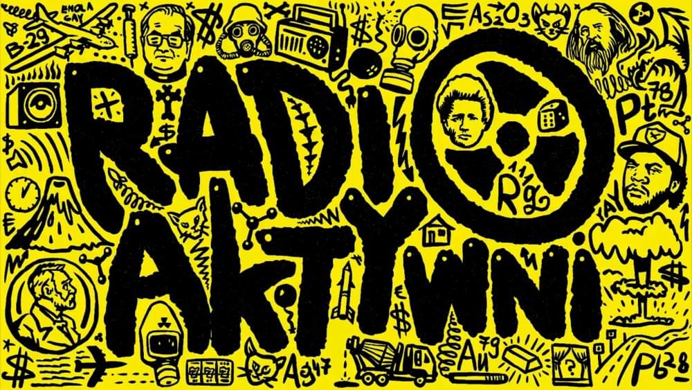 Album cover art for "Radioaktywni" by White House Records & JWP & Bez Cenzury