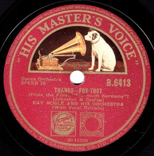 Album cover art for "Thanks" by Al Bowlly