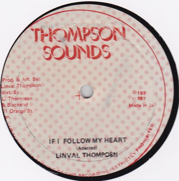 Album cover art for "If I Follow My Heart" by Linval Thompson