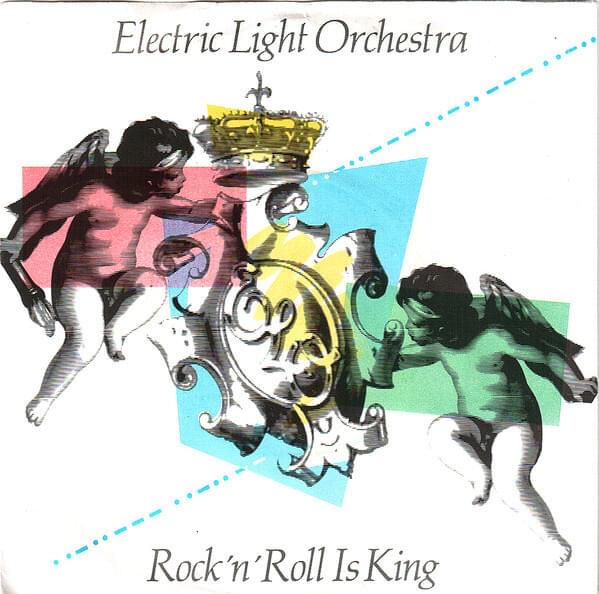 Album cover art for "Rock ‘n’ Roll is King" by Electric Light Orchestra
