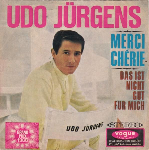 Album cover art for "Merci Chérie" by Udo Jürgens
