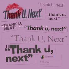 Album cover art for "Ariana Grande - thank u, next (Tradução em Português)" by Genius Brasil Traduções