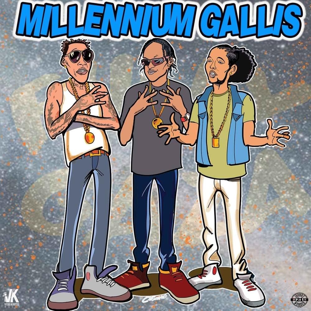 Album cover art for "Millennium Gallis" by Vybz Kartel