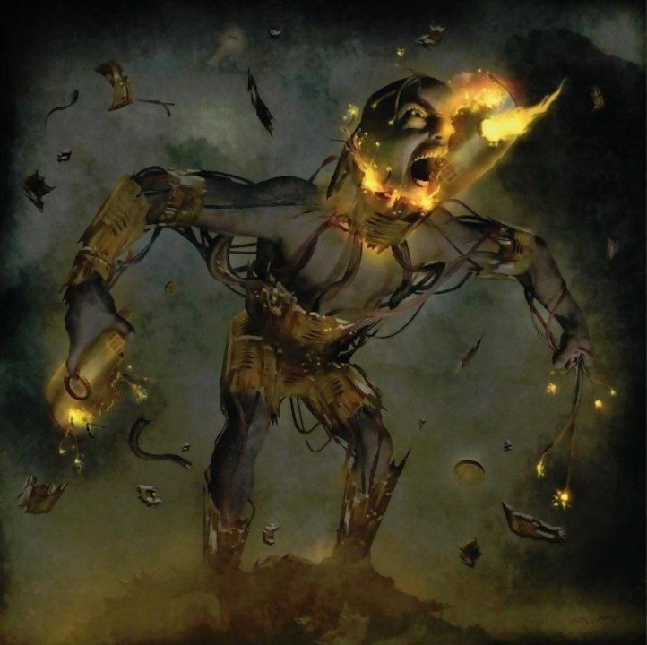 Album cover art for "Revolt" by Muse