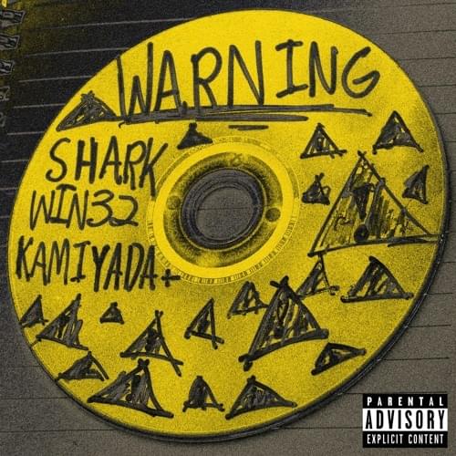 Album cover art for "Warning" by Shark Breach & win32 & Kamiyada+