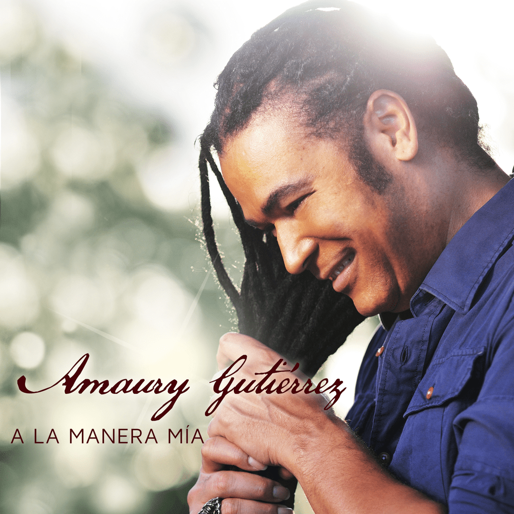 Album cover art for "A la Manera Mía" by Amaury Gutiérrez